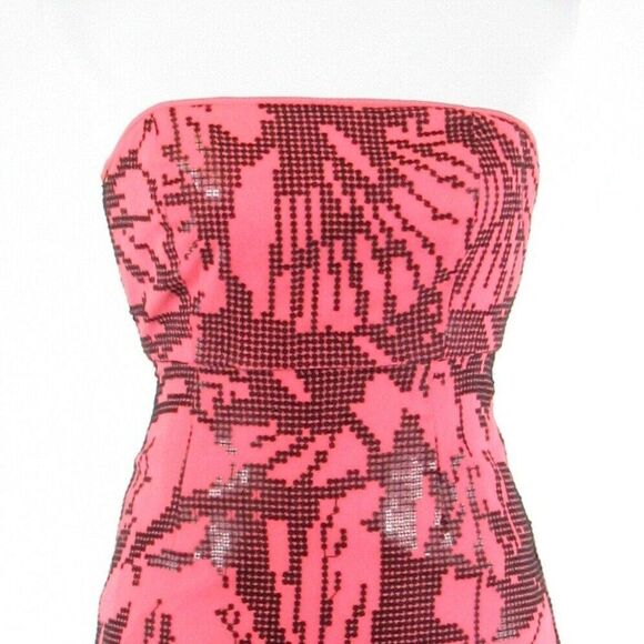 Pink TIBI NEW YORK sheath dress 2 - Picture 2 of 8